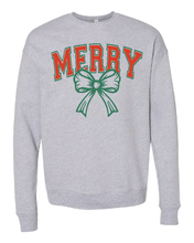 Load image into Gallery viewer, Merry with Bow Sweatshirt