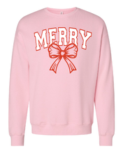 Load image into Gallery viewer, Merry with Bow Sweatshirt