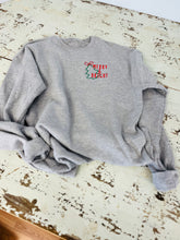 Load image into Gallery viewer, Merry &amp; Bright Embroidered Sweatshirt

