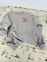 Load image into Gallery viewer, Merry &amp; Bright Embroidered Sweatshirt
