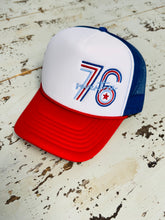 Load image into Gallery viewer, 1776 Embroidered Trucker Hat
