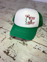 Load image into Gallery viewer, Merry and Bright Foam Trucker Hat
