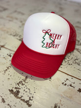 Load image into Gallery viewer, Merry and Bright Foam Trucker Hat
