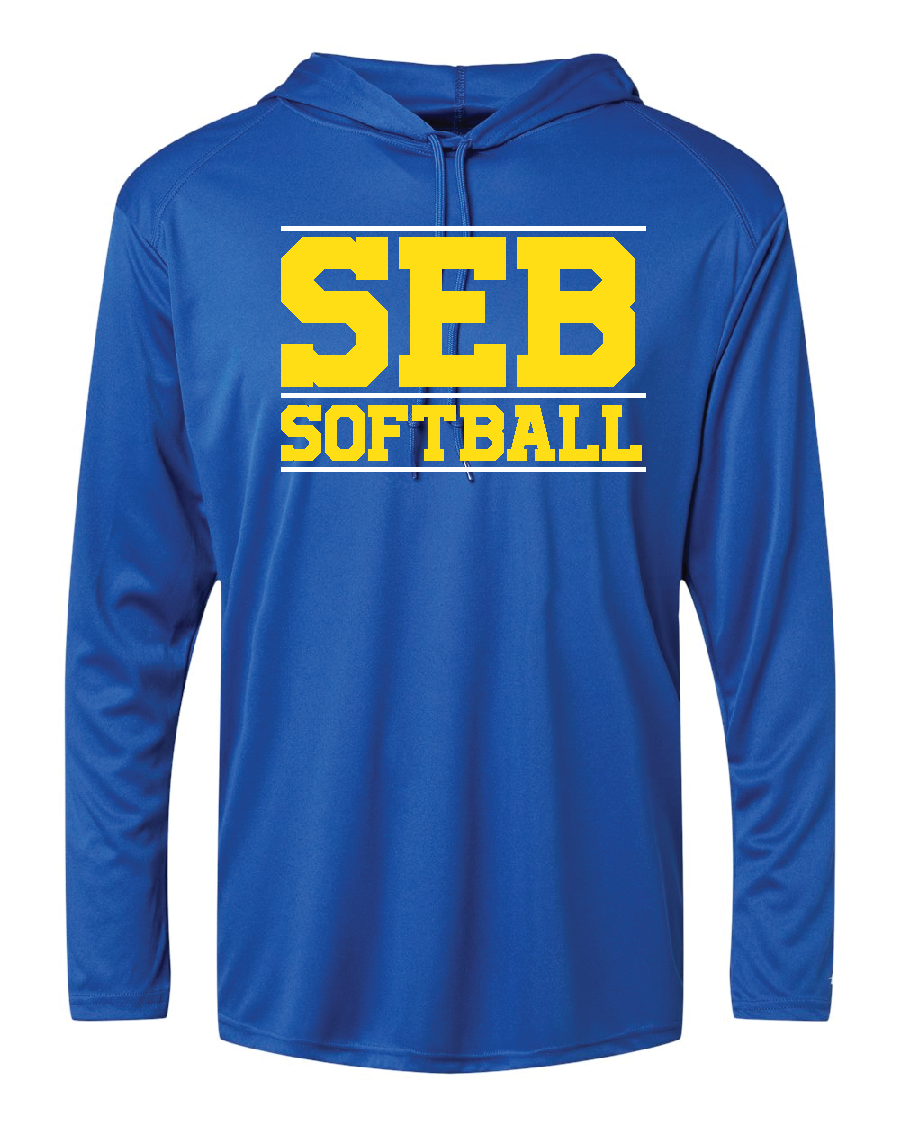 SEMBS Softball LS Hooded Shirt