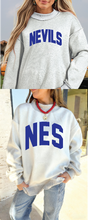 Load image into Gallery viewer, School Reversible Mock Neck Oversized Sweatshirt
