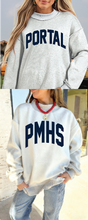 Load image into Gallery viewer, School Reversible Mock Neck Oversized Sweatshirt

