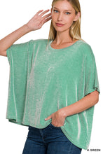 Load image into Gallery viewer, Ribbed Oversized Short Sleeve Top
