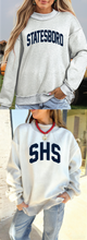 Load image into Gallery viewer, Reversible Mock Neck Oversized Sweatshirt
