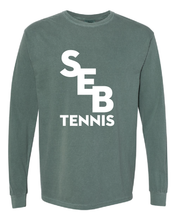 Load image into Gallery viewer, SEB Tennis Comfort Color LS T-Shirt with Tennis
