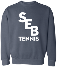 Load image into Gallery viewer, SEB Tennis Comfort Color Sweatshirt with Tennis
