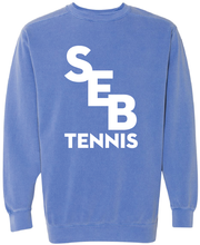 Load image into Gallery viewer, SEB Tennis Comfort Color Sweatshirt with Tennis
