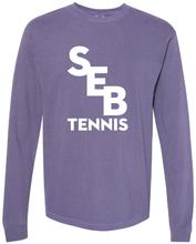 Load image into Gallery viewer, SEB Tennis Comfort Color LS T-Shirt with Tennis
