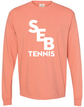 Load image into Gallery viewer, SEB Tennis Comfort Color LS T-Shirt with Tennis
