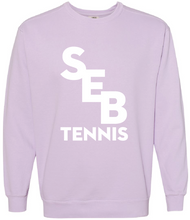 Load image into Gallery viewer, SEB Tennis Comfort Color Sweatshirt with Tennis
