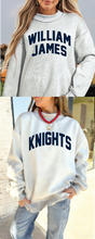 Load image into Gallery viewer, School Reversible Mock Neck Oversized Sweatshirt
