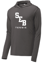 Load image into Gallery viewer, SEB Tennis LS Hooded Performance Shirt
