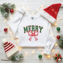 Load image into Gallery viewer, Merry with Bow Sweatshirt

